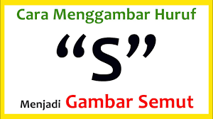 Gratis untuk komersial tidak perlu kredit bebas hak cipta. Cara Keren Belajar Menggambar Semut Dari Huruf S Youtube