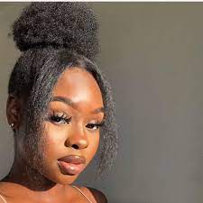 Gravity Defying Crown On Instagram Themelaninshadesroom Y All Tried This Look Before Natural Hair Styles Easy Natural Afro Hairstyles Beautiful Black Hair