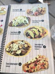 Menu Of El Cacho Fish Taco Stand In Chula Vista Ca 91911