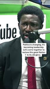 Politics is changing, it's becoming leadership. Let's come together to  restore this great Nation to its old glory.