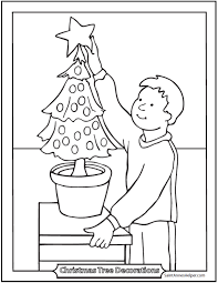 The best coloring pages include santa clause, stuffed stocking, christmas trees, reindeer, presents and so much more. 3 Christmas Tree Coloring Pages