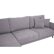 Die mischgewebe aus baumwolle, leinen und hochwertigen. Sofa Hwc G45 Couch Ecksofa L Form 3 Sitzer Liegeflache Nosagfederung Taschenfederkern Links Vintage Grau