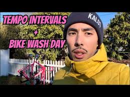 Some Tempo intervals and Bike wash day!