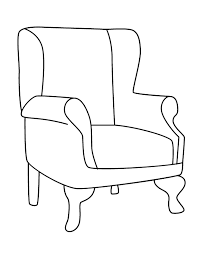 Armchair Clipart Black And White Nice Chair Furniture Hellocoloring Com Coloring Pages School Chairs Cool Chairs Furniture Chair