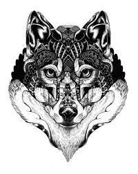 It can be either simple small piece or a larger more. Mandala Wolf Design Tattoo Tattoos Ink Illustratie Afbeeldingen Dieren
