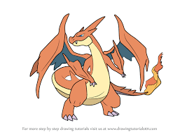 How To Draw Mega Charizard Y From Pokemon Drawingtutorials101 Com Pokemon Charizard Pokemon Drawings
