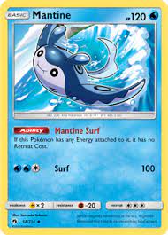 Mantine Pokemon Card Pokemon Pokemon Cards Pokemon Trading Card Game