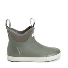 Xtratuf women's salmon sisters 6 in ankle deck boot light blue/fish print. Women S 6 In Ankle Deck Boot Xtratuf