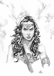 Sua fonte de literatura, cinema e entretenimento! Wonder Woman Gal Gadot Copic Sketch By Atlas In Atlas Eli S Pin Up Art Comic Art Gallery Room