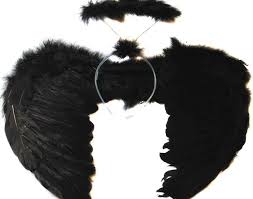 Black Angel Halloween Costume For Kids Sale Hot Sale Party Holiday Diy Decorations Feather Angel Fairy Wings Wand Halo 3pcs Set Halloween Party Fancy Dress Costume Newest Halo Halloween Halloween Party Costumes Fancy Dress Halloween Costumes