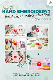 Download and use 20+ embroidery stock videos for free. New To Hand Embroidery Watch These 5 Videos First