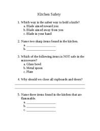 For these reasons, proper food storage is important. Kitchen Safety Quiz Worksheets Teaching Resources Tpt