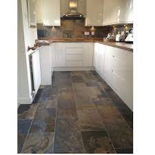 Modern kitchen floor tiles large photo to try now. Brown Ceramic Kitchen Floor Tile Thickness 6 8 Mm Rs 30 Square Feet Id 14928137730