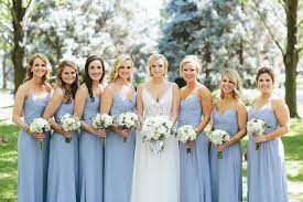 Hayley Paige Occasions On Instagram Beautiful Hpbridesmaids In Style 5603 In C Cornflower Blue Bridesmaid Dresses Cornflower Blue Wedding Cornflower Wedding