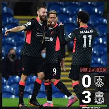 Liverpool played against burnley in 2 matches this season. Burnley 0 3 Liverpool Anfield Family