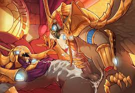 anthro azir chirping arts cum cum on body cum on face gay horus  (smite) league of legends male male only penis riot games smite testicles 