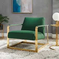 Browse through our wide selection of brands, like zipcode design. Seg Performance Velvet Accent Chair In Gold Emerald Lexmod