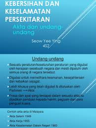 The legislation was enacted after the federation of malaya gained independence from britain in 1957. Akta Dan Undang Undang Pjk Prsentation1