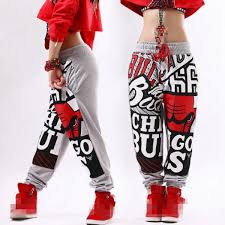 Graffiti Pattern Cotton Gray Black Loose Fashion Women S Men S Jogging Sweatpants Stage Performance Hip Hop Jazz Dancing Dance Harem Pants Trousers