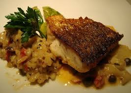 Pan Roasted Whitefish Filet With A Tomato Beurre Blanc And A Tomato Herb Risotto With Capers Tradition By Pascal In Newport Beach Food Foodie Eat