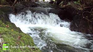 Suara Air Gemericik Mengalir Dari Sebuah Air Terjun Kecil Di Sungai Selama 10 Menit Air Terjun Relaksasi Sungai