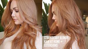 If you're not one of the lucky ladies with natural strawberry blonde hair, but want to achieve the look on your next salon visit, browse the looks below to find the perfect shade for you. How To Get Strawberry Blonde Hair At Home My Updated Formula The Best Extensions For Redheads Youtube