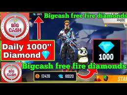 Use this redeem code for top up in free fire to get 500 diamonds. Big Cash Free Fire Diamonds Big Cash Free Fire Bigcash Youtube