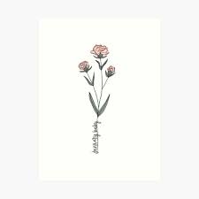 We can find evidence of this fact in the pictures of leonardo da vinci, raphael, and rembrandt. January Birth Month Flower Carnation Color Art Print By Ekwdesigns Redbubble
