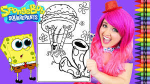 Discover big color with this authentic giant crayola crayon! Coloring Plankton Spongebob Squarepants Giant Coloring Book Page Crayola Crayons Kimmi The Clown Youtube