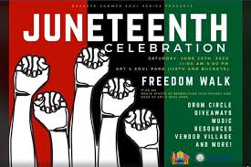 It is a moment to appreciate the during the celebration, there are several opportunities to experience art and art performance. There S A Party Going On To Celebrate Juneteenth