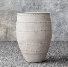 I am repainting a bright south exposure sunroom. Ribbed Mediterranean Jar Antique White From Restoration Hardware Landstylist Landscape Design Ideas Curated