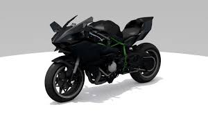 Kawasaki Ninja H2r Low Poly 3d Model 3d Model Kawasaki Ninja Low Poly 3d Models