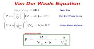 # real gas using van der wall's equation. Why Does The Value Of Ideal Gas Equation And Van Der Waals Gives Different Answers Quora