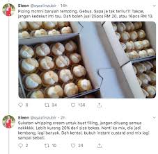 1 sudu teh jus lemon; Resepi Creampuff Sedap