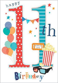 Happy Birthday Card For 11 Year Old Boy Card Ranges 4894 Age 11 Boy Cinema Outing Abacus Cards Greetings Cards Gift Wrap Stati Happy Birthday Kids Happy Birthday Cards Happy Birthday Boy