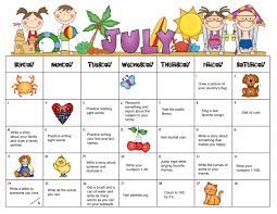 Summer Homework Calendar Homework Calendar Summer Homework Kindergarten Homework