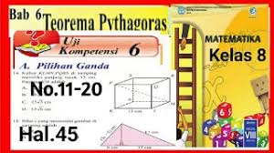 Buku matematika kelas viii smp/mts kurikulum 2013 ini ditulis dengan berdasarkan pada materi dan 49 kegiatan 2.2 menentukan akar persamaan kuadrat dengan melengkapkan kuadrat 8 kelas viii smp/mts semester 2 2. Uji Kompetensi 6 Halaman 45 49 No 11 20 Bab 6 Teorema Pythagoras Matematika Kelas 8 Smp Youtube