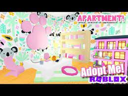 Cute Pastel Apartment Speed Build Adopt Me Roblox Update Youtube Cute Room Ideas Adoption Roblox