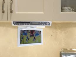 flipdown under cabinet tv