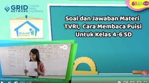 Kalimat pertama dalam sebuah paragraf ditandai dengan adanya bagian menjorok dalam (kanan) lima ketukan spasi untuk jenis karangan surat, dan delapan ketukan untuk jenis karangan ilmiah. Tuliskan Ciri Ciri Puisi Soal Dan Jawaban Kelas 4 6 Sd Di Tvri Kamis 10 September Halaman All Warta Kota