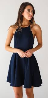 Black And Navy Blue Outfits This Kind Of Style Dress In Either Light Blue Or This Dark Blue Please Simple Dresses Homecoming Dresses Under 100 Promotion Dresses