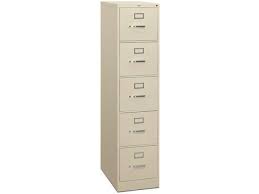 Our file cabinet features a smart, efficient design that works well in small spaces and fits under most work surfaces or desks. 5 Drawer Letter Vertical File Cabinet Hon 315p Metal File Cabinets