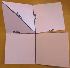 You can fold it first, then cut over the fold with a pair of scissors). Botanical Pop Up Corner Birthday Card Inside Gatefold Cards Fancy Fold Card Tutorials Card Making Templates