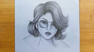 Maybe you would like to learn more about one of these? How To Draw A Girl With Glasses For Beginners Face Drawing With Pencil Sketch Youtube