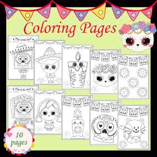 5.0 out of 5 stars 1. Day Of The Dead Coloring Pages Worksheets Teaching Resources Tpt