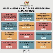 Senarai barangan harga terkawal shmmp pesta kaamatan dan hari gawai 2021 Harga Kawalan Barang Runcit 2020 Barang Baru