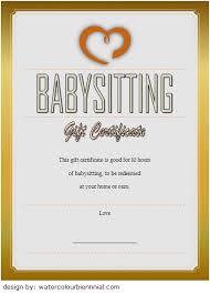 So now, we decided to make a more attractive design than we found. Babysitting Gift Certificate Template 6 Free Gift With Regard To 7 Babysitting Gift Certificate In 2021 Gift Certificate Template Coupon Template Babysitting Coupon
