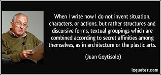 When I write now I do not invent situation, characters, or actions ... via Relatably.com
