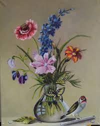 Толстой букет цветов бабочка и птичка сочинение