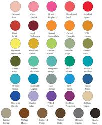 Ranger Tim Holtz Distress Oxide Ink Pad Colour Chart